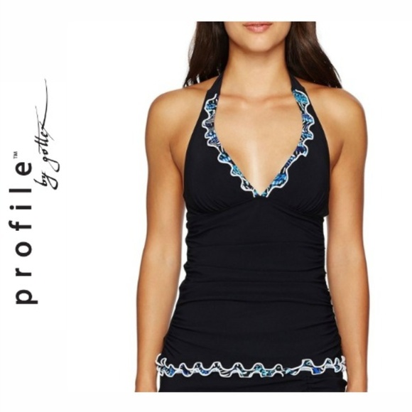 Profile By Gottex Other - Profile by Gottex Blue Nile Halter Tankini Top